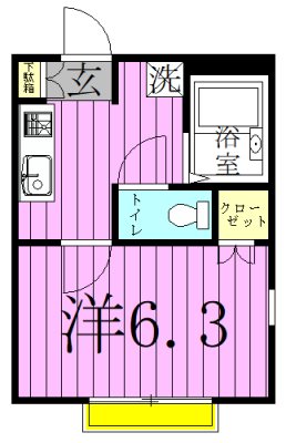 Ｇａｒｄｅｎ　Ａｖｅｎｕｅ　Ｋｉｔａ－Ａｙａｓｅ　Ｂ 間取り図