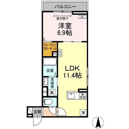 セレスティア大谷田Ⅱ 間取り図