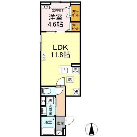 セレスティア大谷田Ⅱ 間取り図