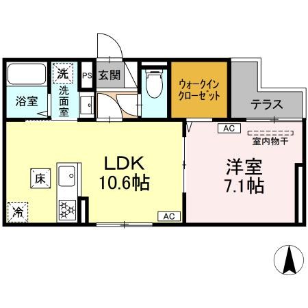 セレスティア大谷田Ⅱ 間取り図