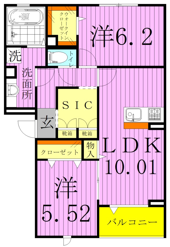 Ｂｌｕｍｅｎｌｉｅｄ 間取り図