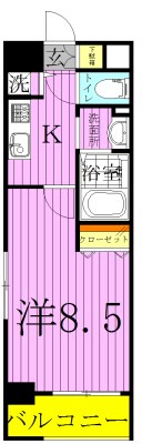 ＷＡＶＥ谷在家 間取り図