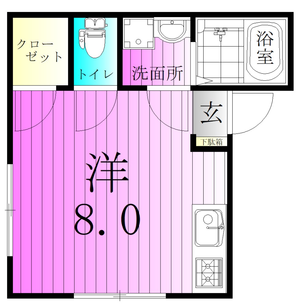 カーサ本木 間取り図