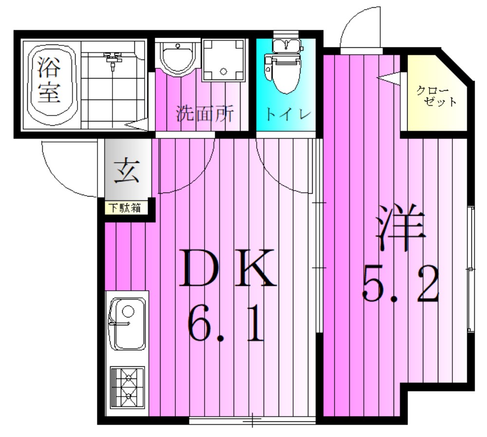 カーサ本木 間取り図