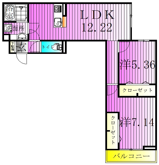 アヴァンス千住緑町 間取り図