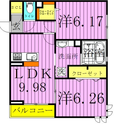 プラザ・カシオペア 間取り図