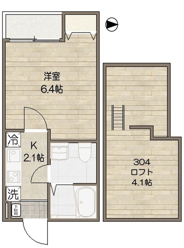 エクセラン柴又 間取り図