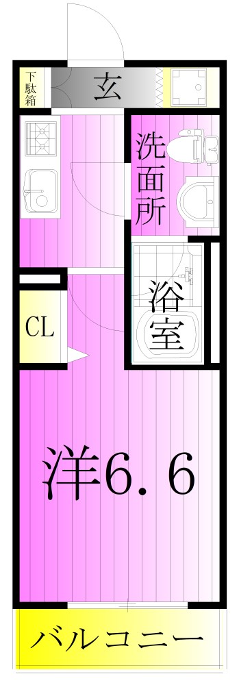 La　Douceurお花茶屋Ⅱ 間取り図