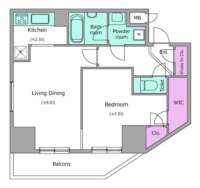 レジディア町屋 間取り図