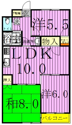 ファインクロス6番館 間取り図