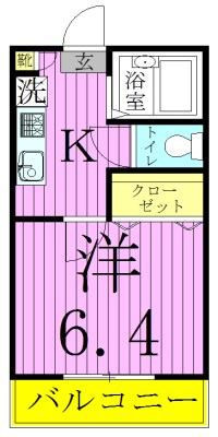 リリックコート梅田 間取り図