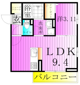 コンフォート北綾瀬 間取り図