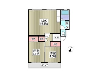 小暮コーポラス 102号室 間取り