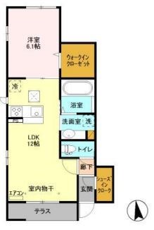 グランドソレイユⅠ 101号室 間取り