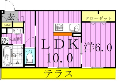 ジャンティ 102号室 間取り