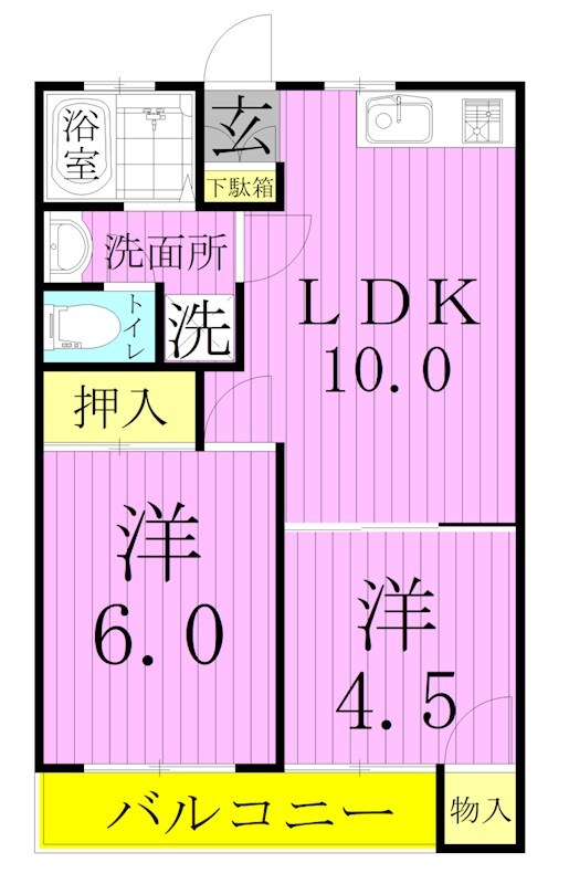 関原ロイヤルハイツⅠ 間取り図