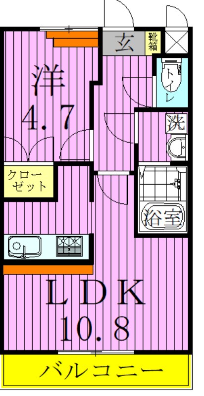 クレールスクエア  間取り図