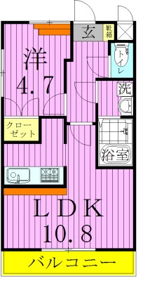 クレールスクエア  間取り図