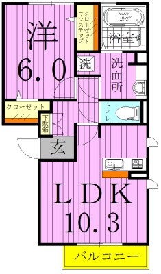 リーフハイツ 間取り図