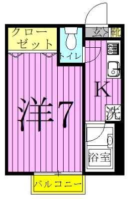 クライティリア竹ノ塚 間取り図