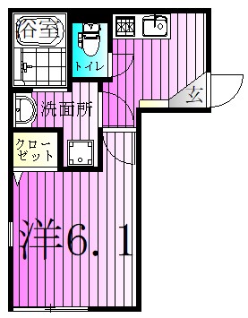 リュクスマンション北千住 間取り図