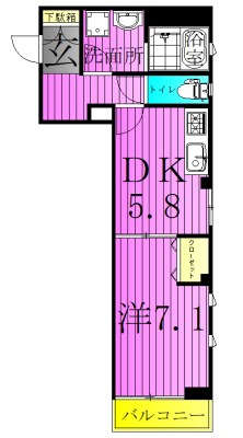 セゾンドミール  間取り図
