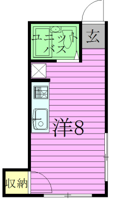 光荘 201号室 間取り