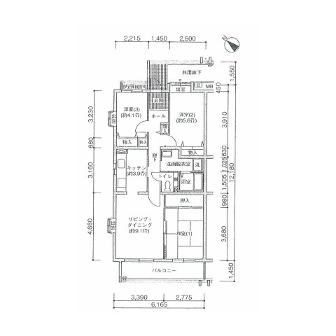 コーポレート新柏駅前3号棟 間取り