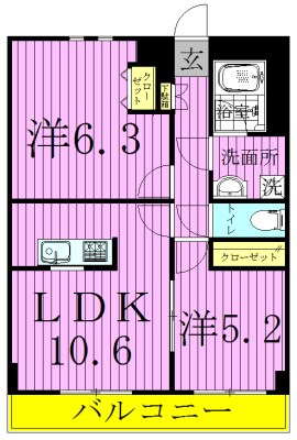 アーバンレックス西新井３ 間取り図