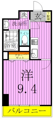 プライムアーバン千住 間取り図