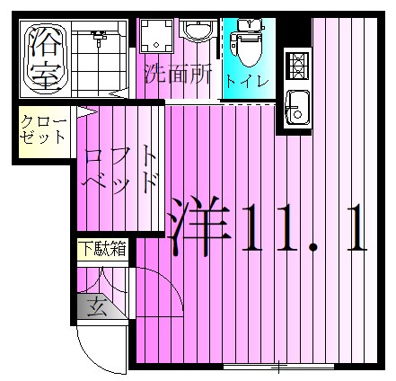パオメゾン新宿 間取り図