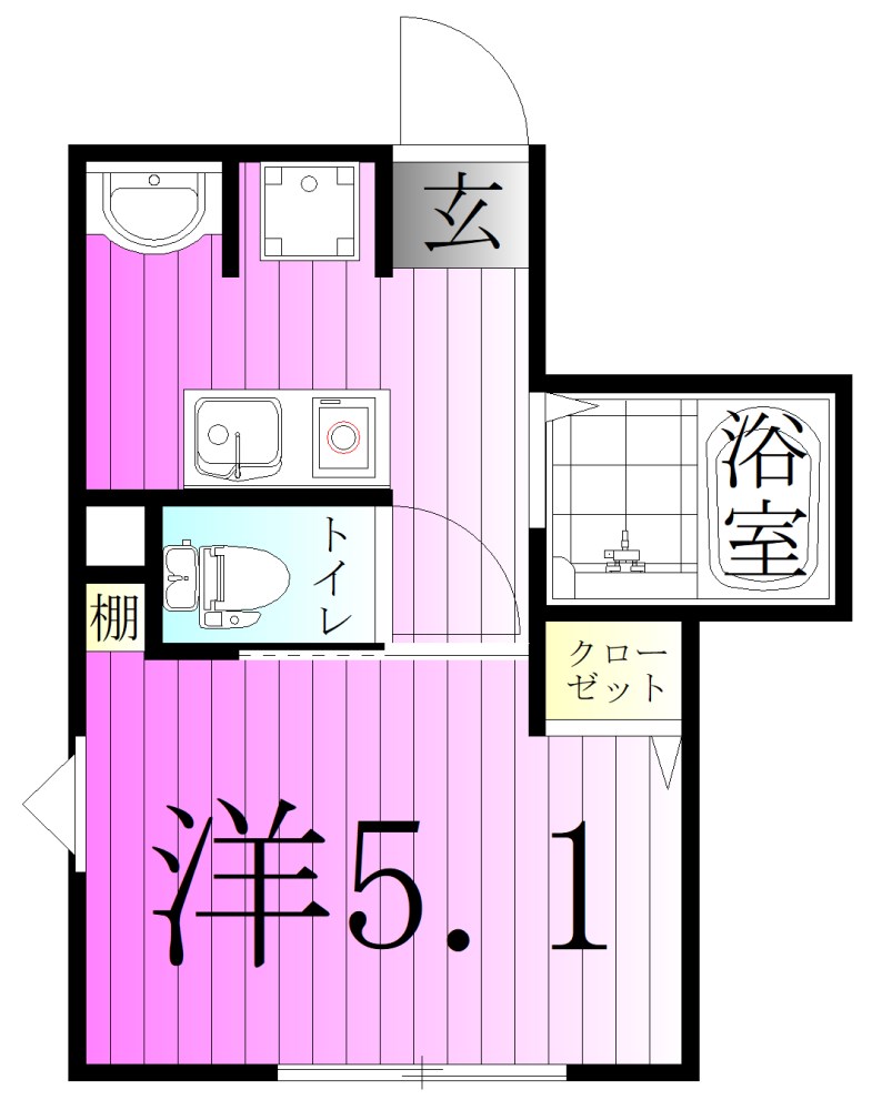 MELDIA梅島Ⅹ 間取り図
