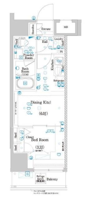 ラフィスタお花茶屋 間取り図