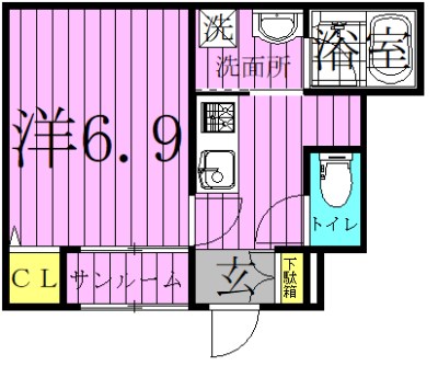Ｅ　ｇａｒｄｅｎ 間取り図