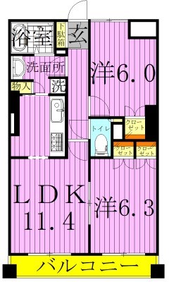 ＣＩＴＹ　ＰＬＡＣＥ　ＡＹＡＳＥ 間取り図