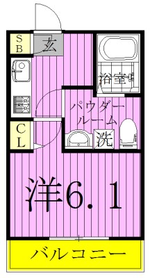 Infinity Dream 201号室 間取り
