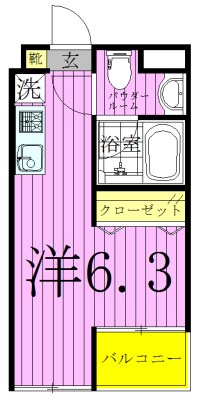 モアナコート北綾瀬 間取り図