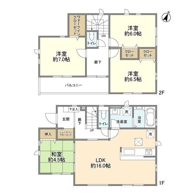 4141鎌ケ谷市東道野辺29期4棟1号棟 間取り