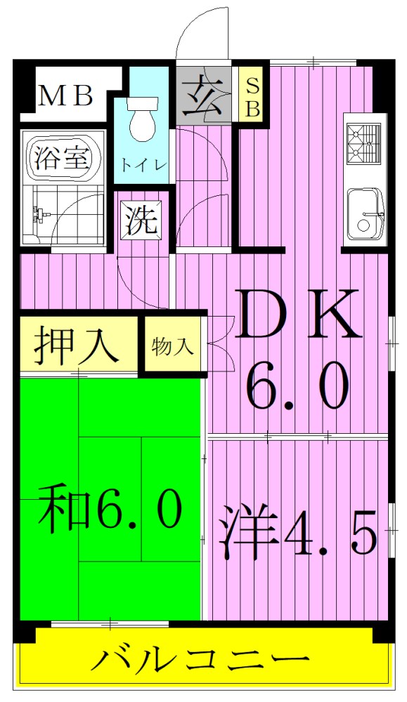 プラザホワイトＡ 間取り図