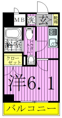 ライジングプレイス綾瀬三番館  間取り図
