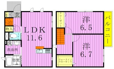 シャン・ド・フルール  間取り図