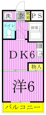 ザ・グリーンマンション 202号室 間取り