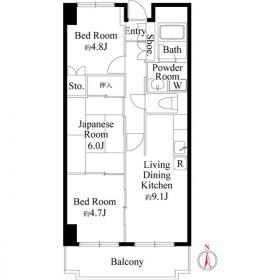シャルネ95 403号室 間取り