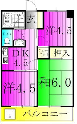 マンション市兵衛 306号室 間取り