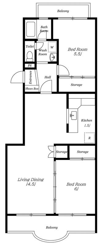 ＰＬＥＮＤＹ馬橋 105号室 間取り