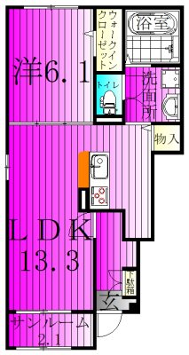 エテルノアルバ 101号室 間取り