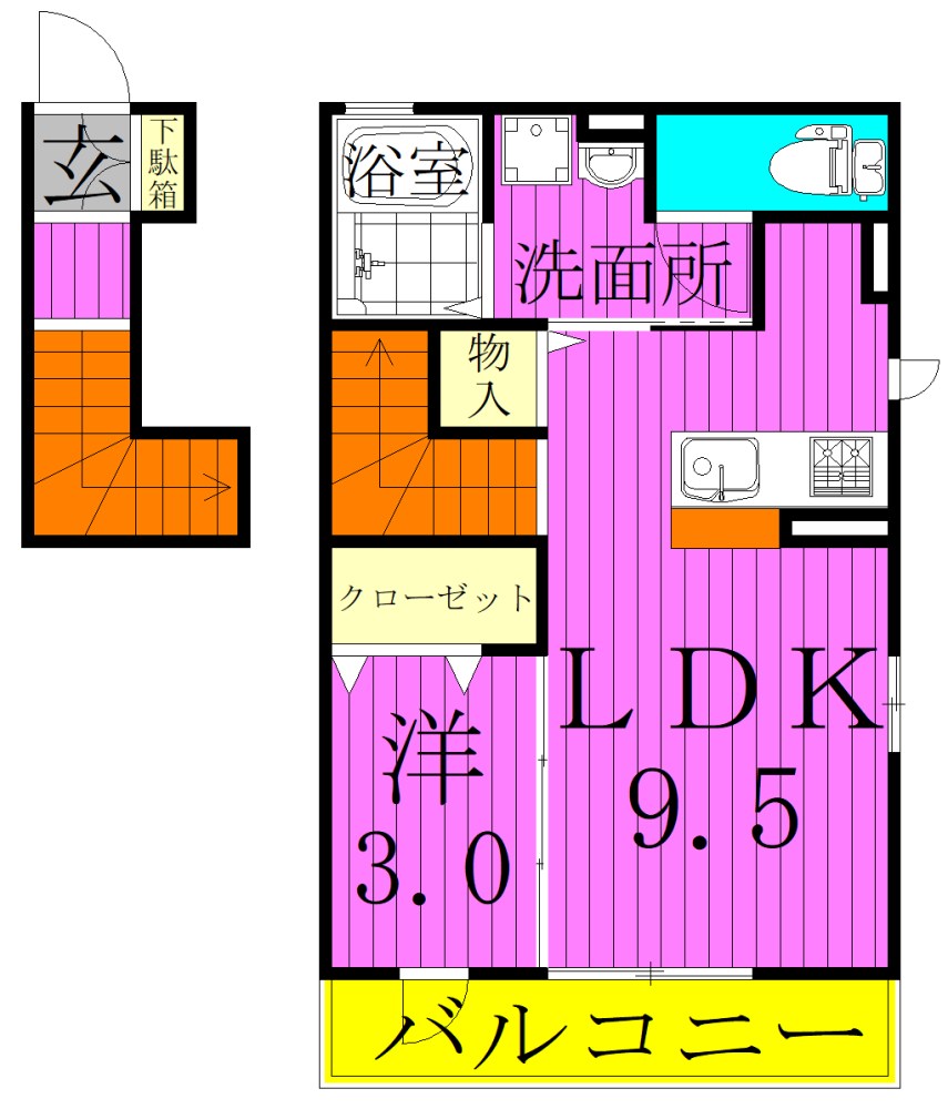 リッツハウスⅤ 間取り図