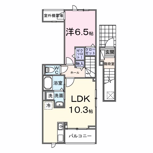 仮）八ケ崎７丁目アパート 間取り