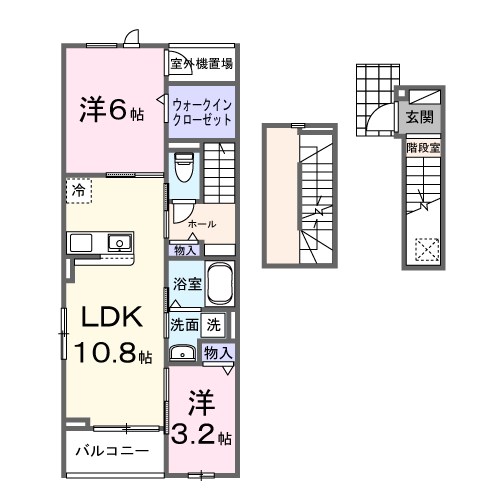 仮）八ケ崎７丁目アパート 間取り