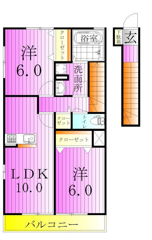 オアシス　パティオ 間取り図